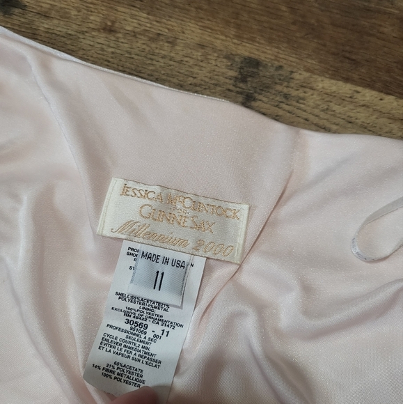 Vintage Jessica McClintock for Gunne Sax 2000 Millennium Light Pink 2-Piece Set - Picture 10 of 15